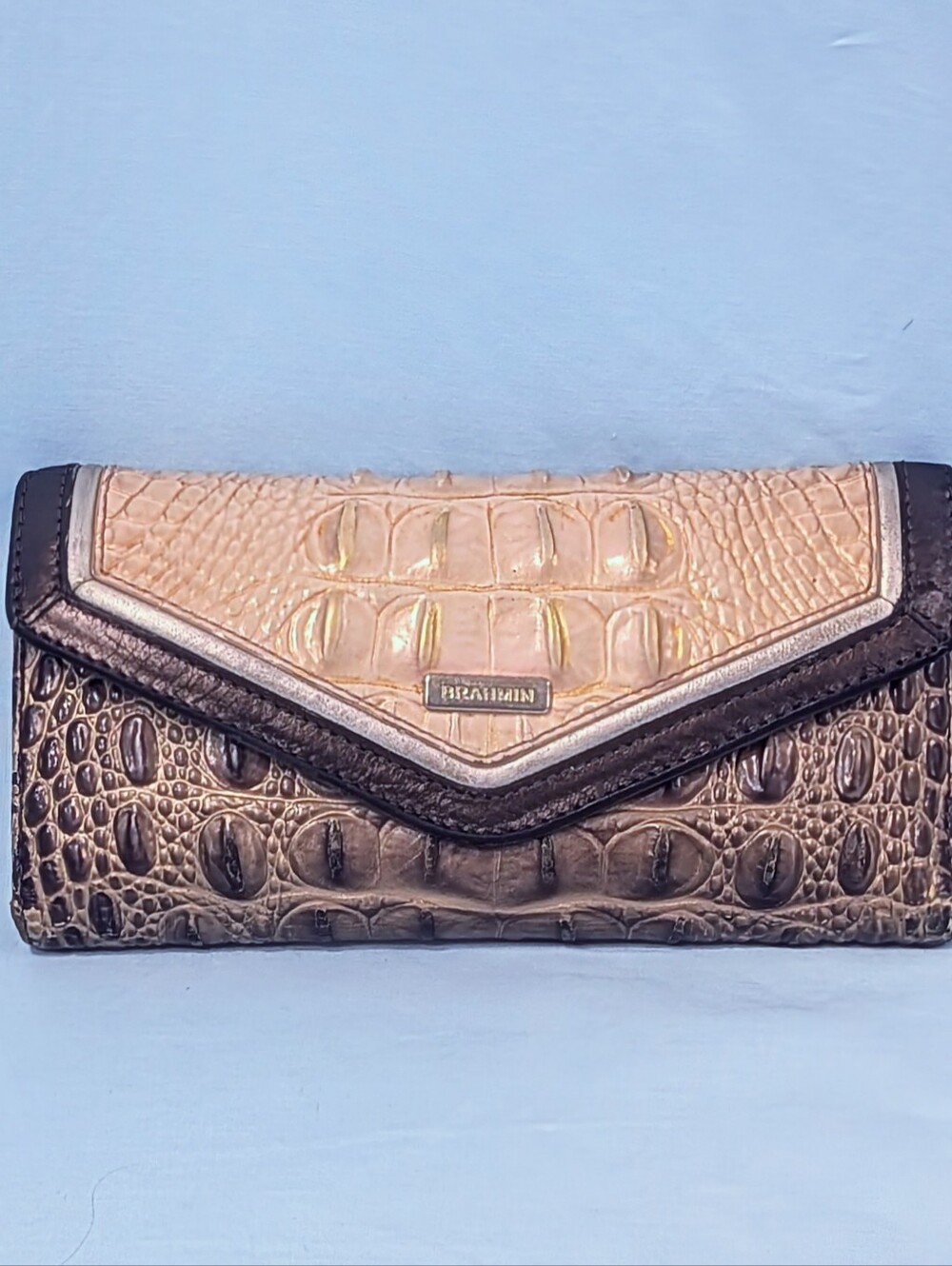 EUC Brahmin Veronica Wallet in Chiffon Roseleaf